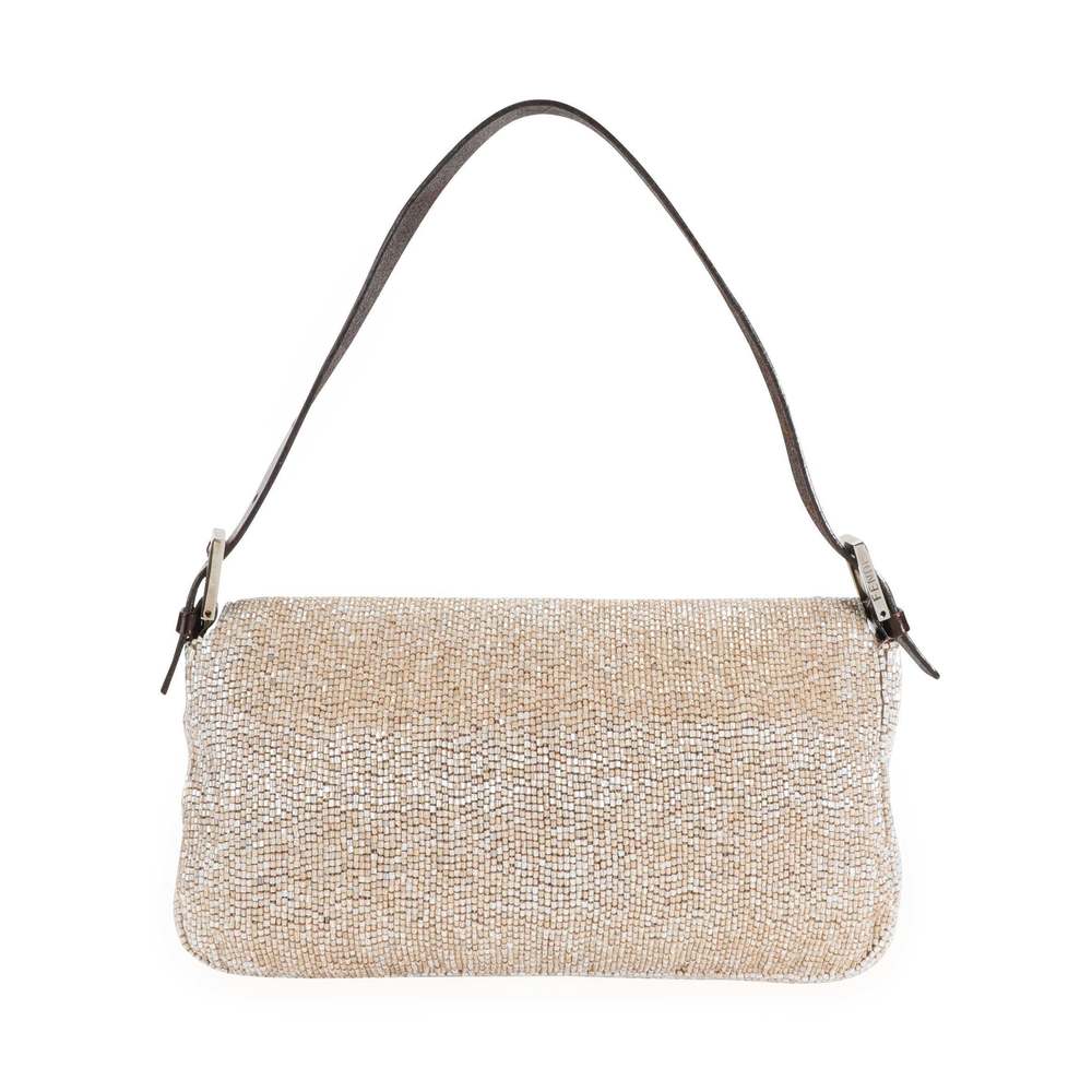 Fendi Beige Beaded Baguette Bag - Picture 3 of 8